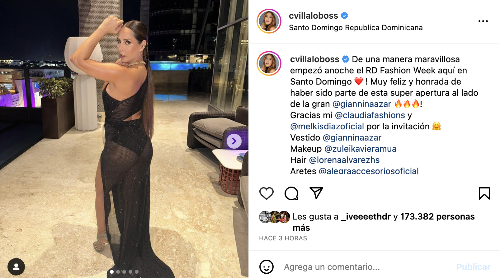 Carmen Villalobos presume su retaguardia en tanga al posar de espaldas en  vestido transparente – Publinews