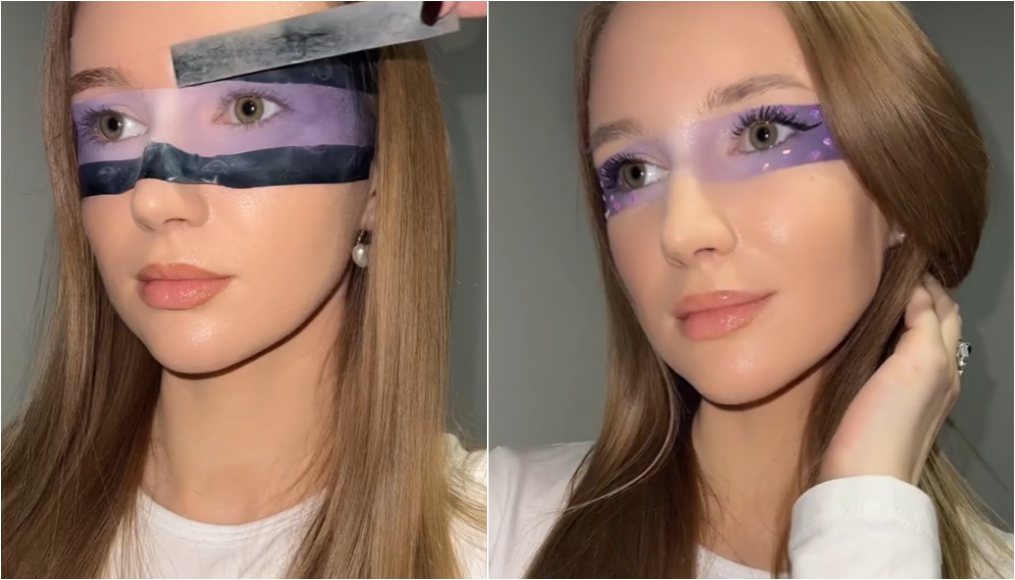 Tape Makeup' tendencia viral en TikTok para aplicar sombras de ojos