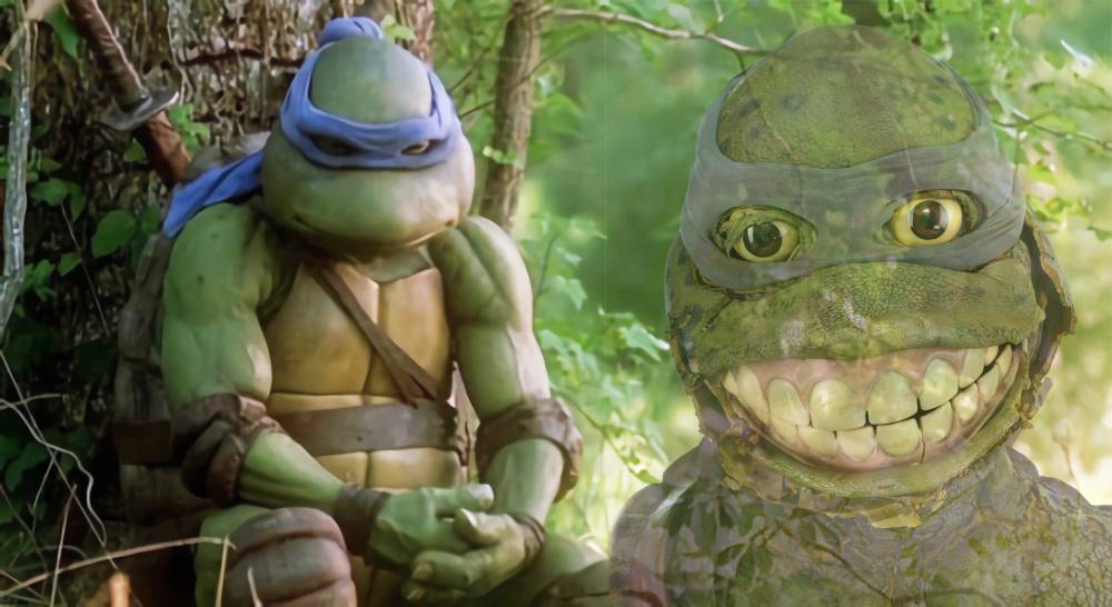 Nadie quiso comprar el feo disfraz de Leonardo de las Tortugas Ninja que se  estaba subastando
