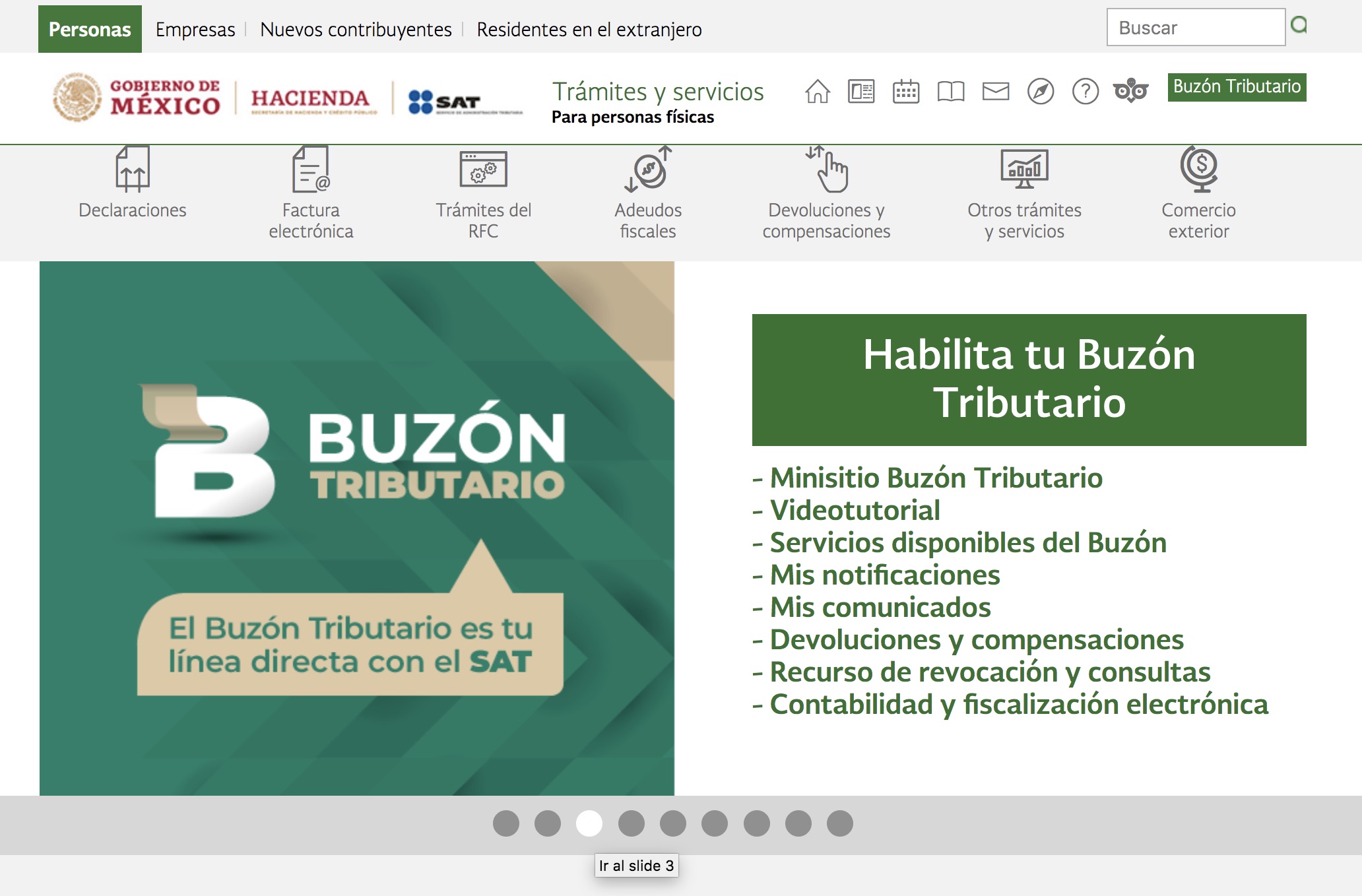 Buzón tributario sat discount notificaciones