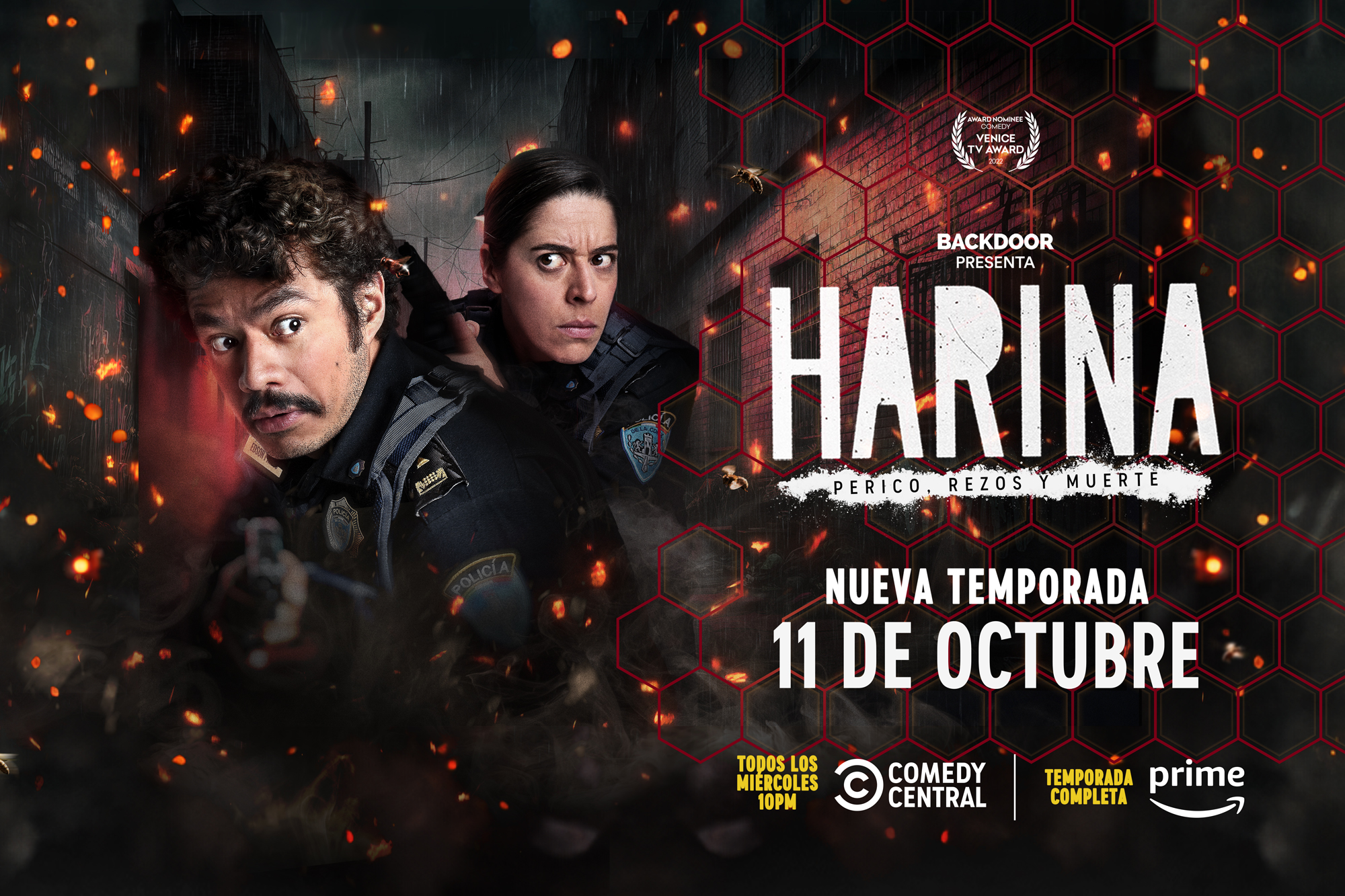 Estrenan nueva temporada de la serie 'Harina', con Memo Villegas como el  Teniente Prieto