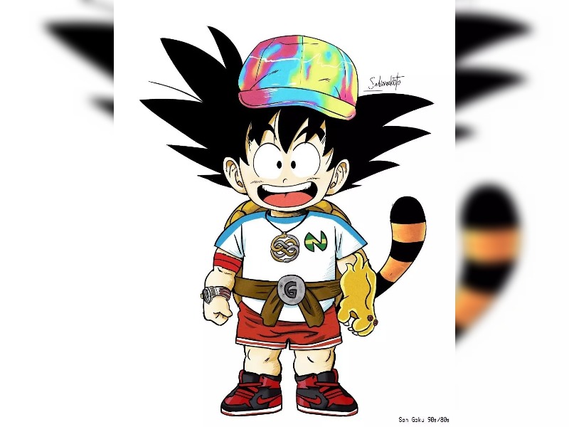 Dragon Ball  este dibujo de Goku está lleno de referencias de series, películas y animes de los años   y    ¿Cuántas puedes identificar sin hacer trampa? – FayerWayer
