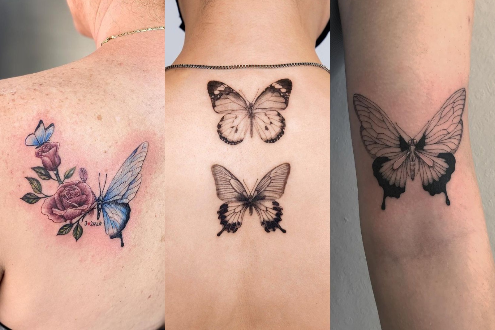 femenino imagina Jabón Tatuajes delicados de mariposas para las mujeres que se reinventan