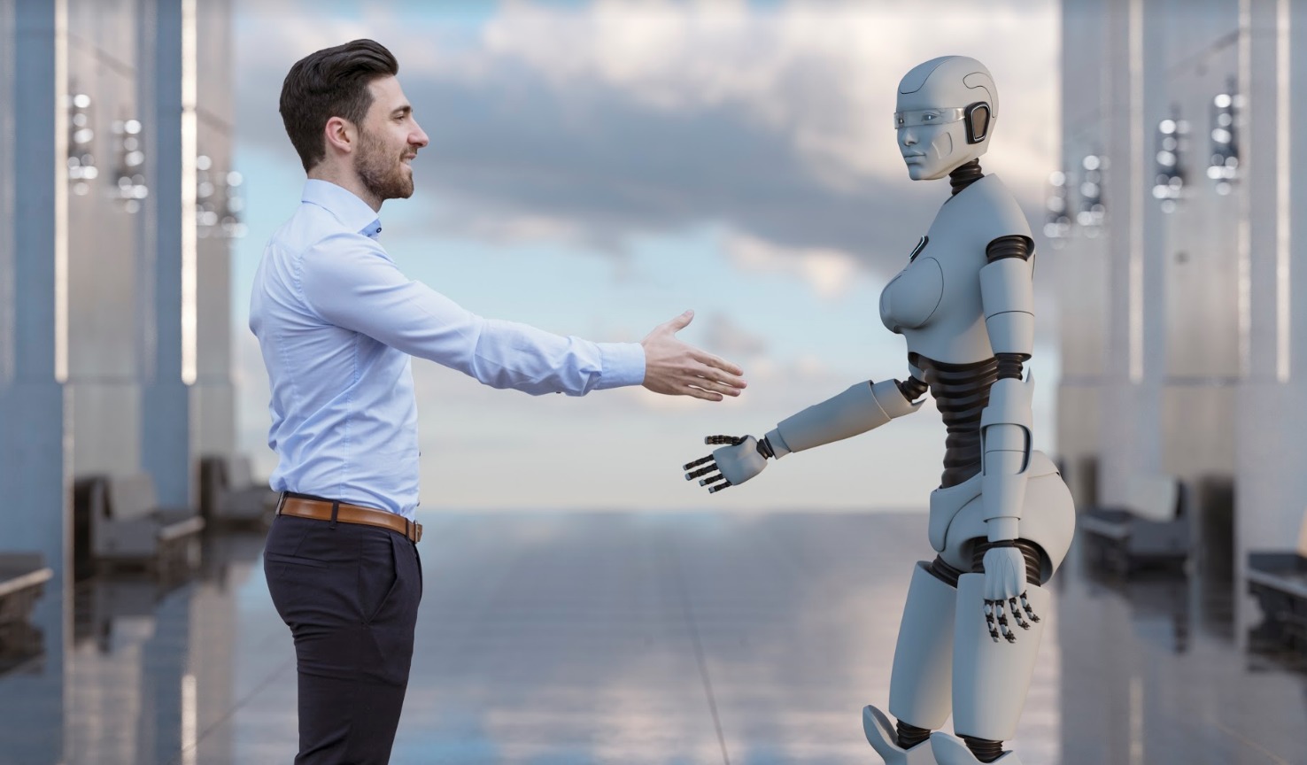 Люди будущего картинки. Робот человек. Будущее человека. Робот с искусственным интеллектом. Роботы будущего.