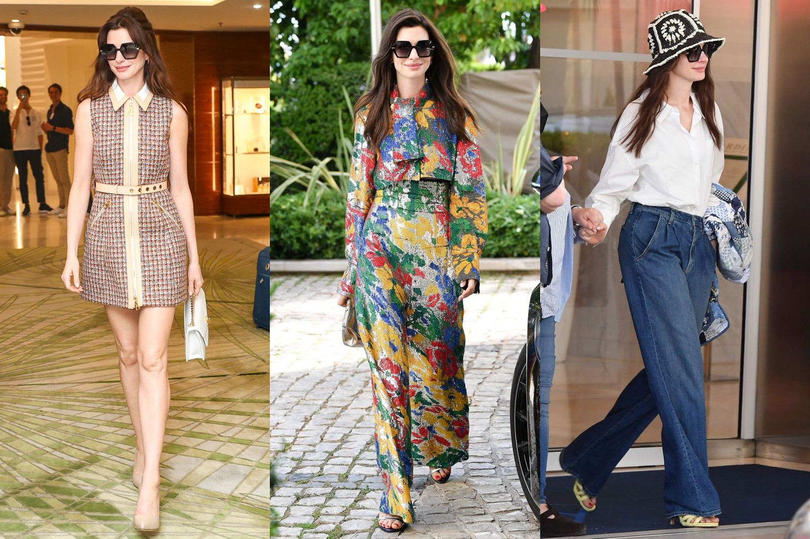 Anne Hathaway muestra cómo llevar un jumpsuit blanco de manera elegante en  un look casual – Publimetro Perú