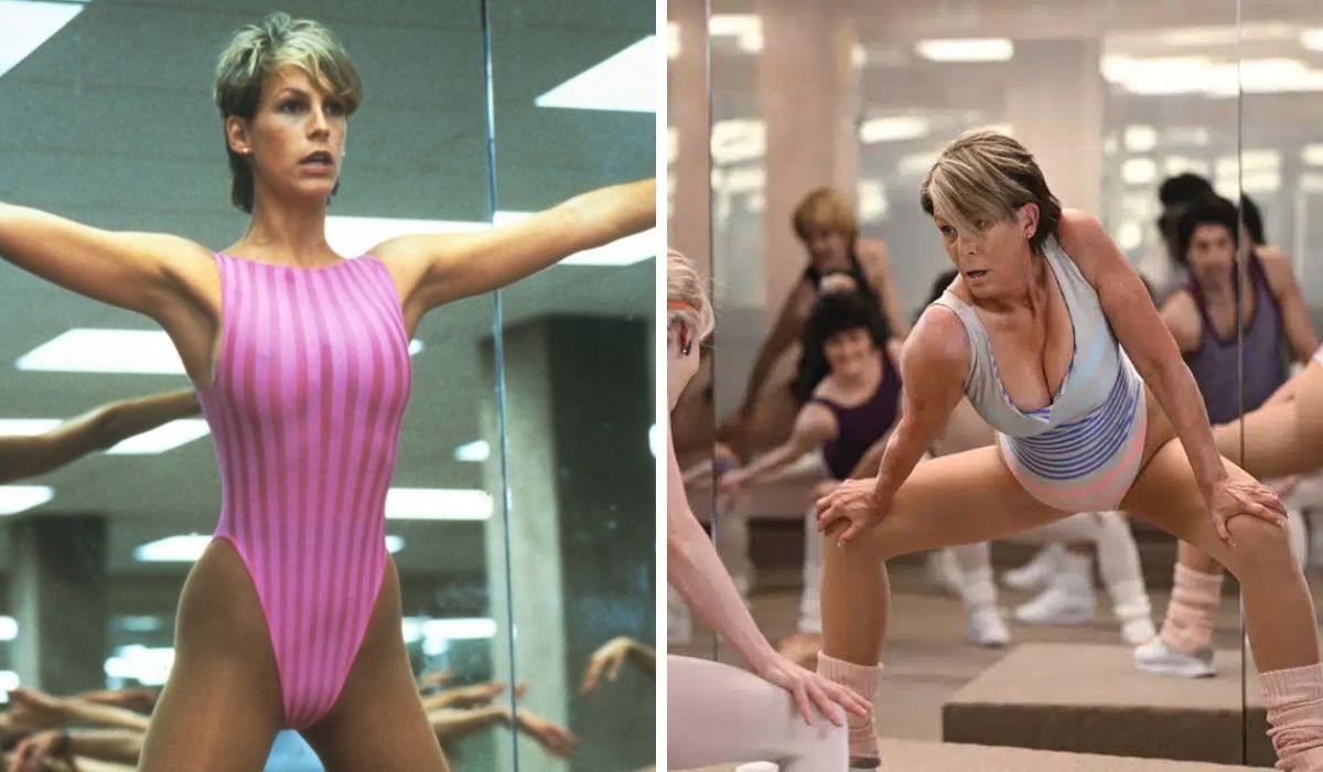 Jamie Lee Curtis recreated the aerobics scene she filmed with John