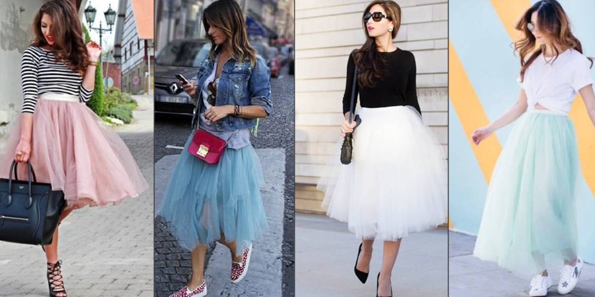 Atuendos fashion con faldas de tul para lucir y rejuvenecidas en el otoño – Nueva Mujer