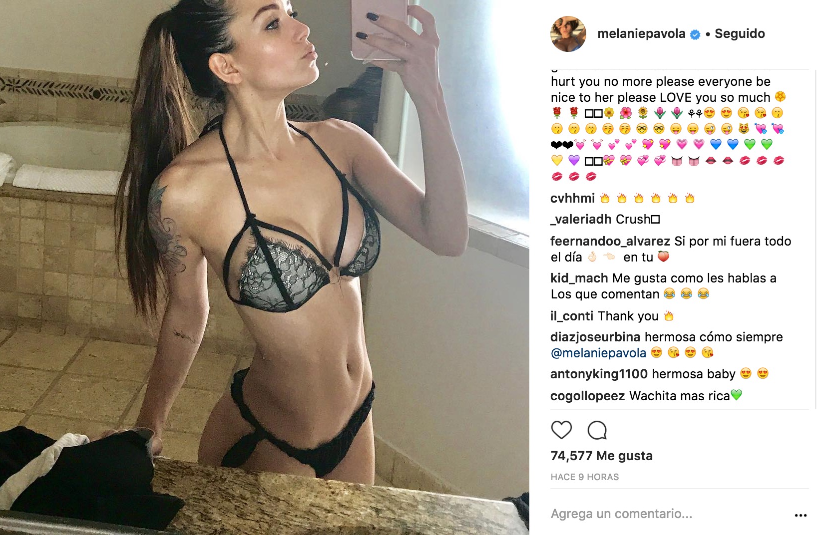 Melanie Pavola denuncia acoso sexual por parte de un seguidor en Instagram