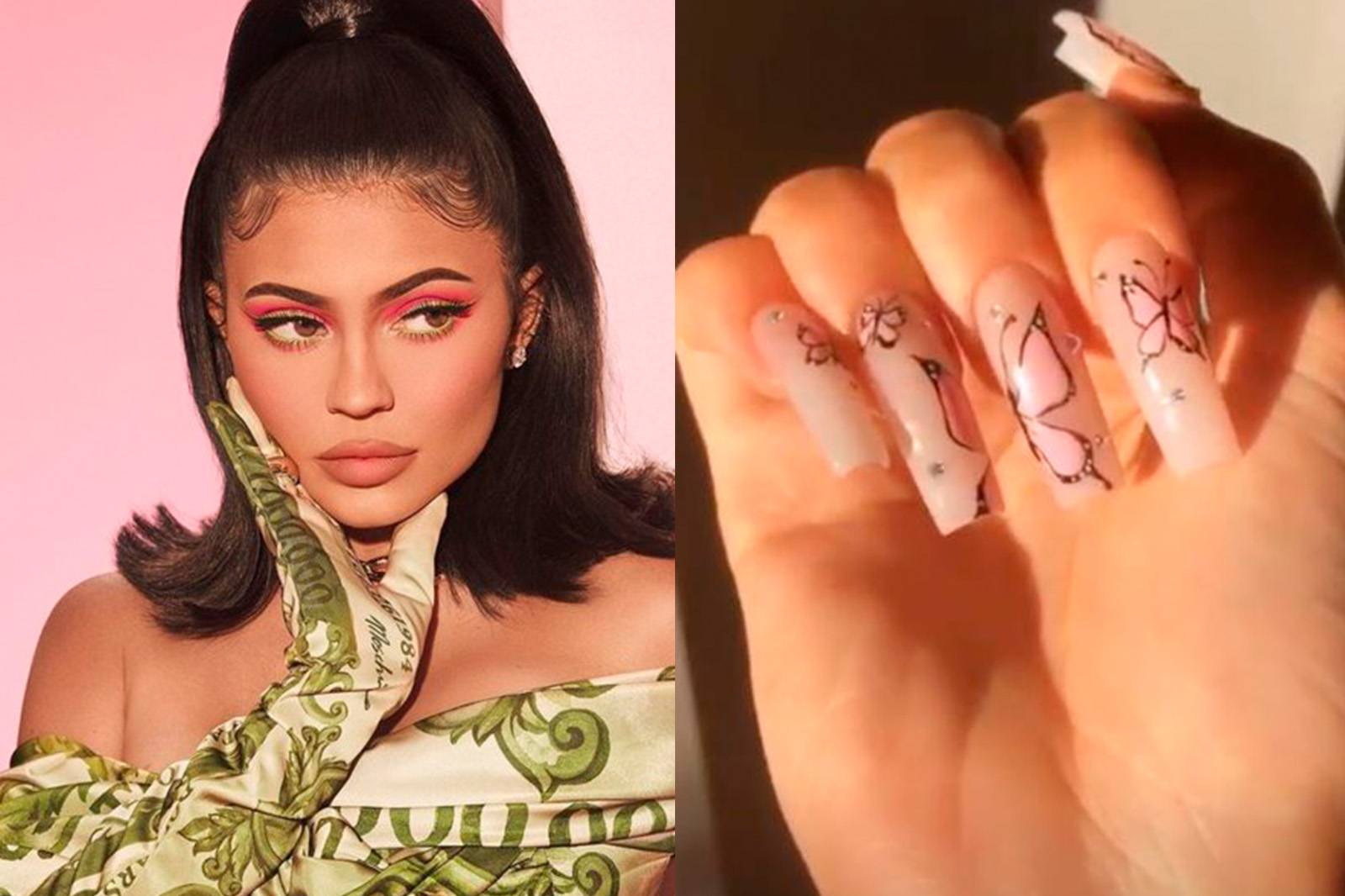 Cómo llevar las uñas mariposa, la nueva tendencia impuesta por Kylie Jenner