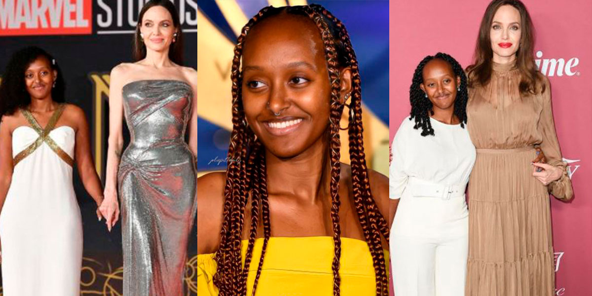 Angelina Jolie: su hija Zahara impone tendencias con overol corto y botas  rockeras