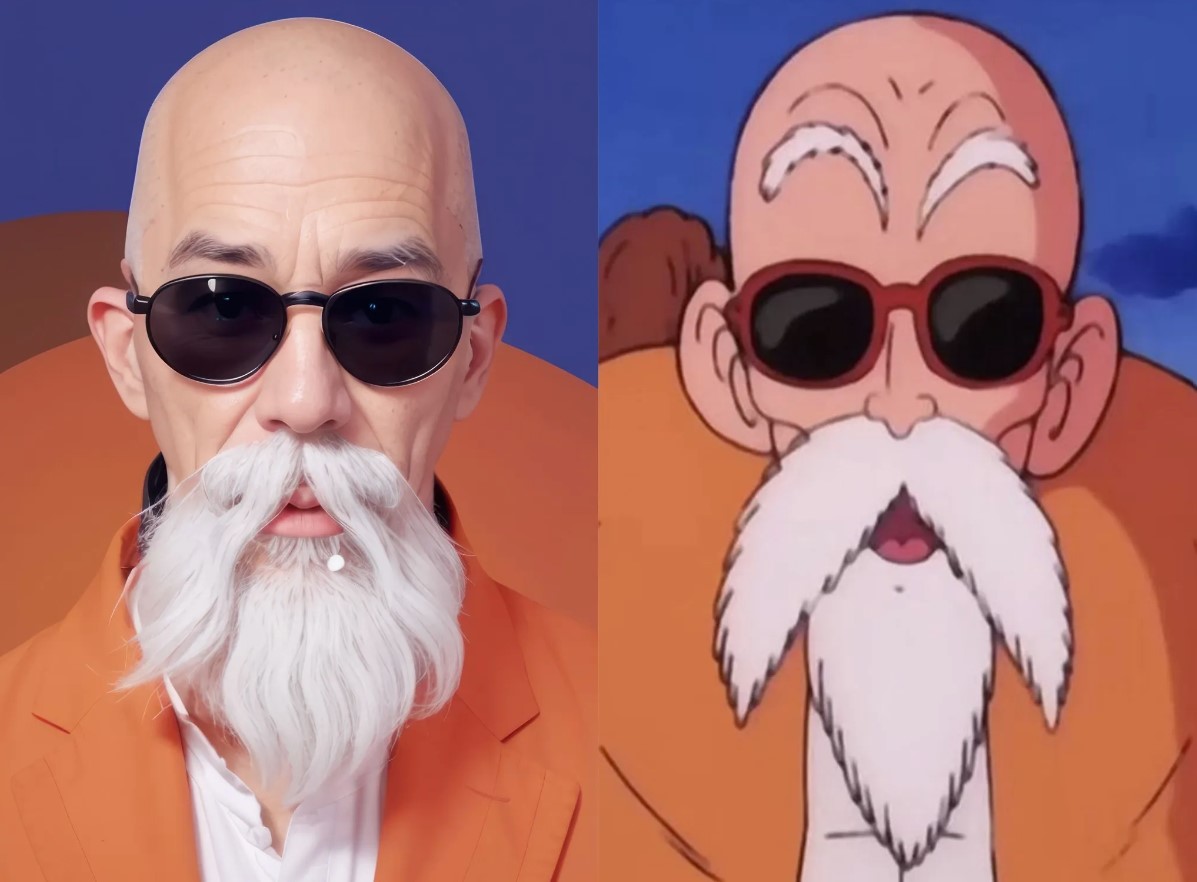 Dragon Ball Z: Inteligencia artificial muestra cómo se vería en la vida  real el Maestro Roshi – FayerWayer