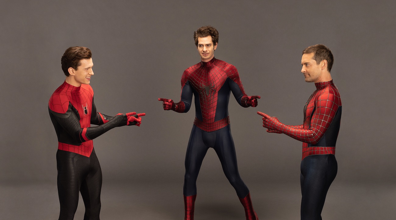 Tom Holland, Tobey Maguire y Andrew Garfield recrearon el clásico meme de Spider-Man