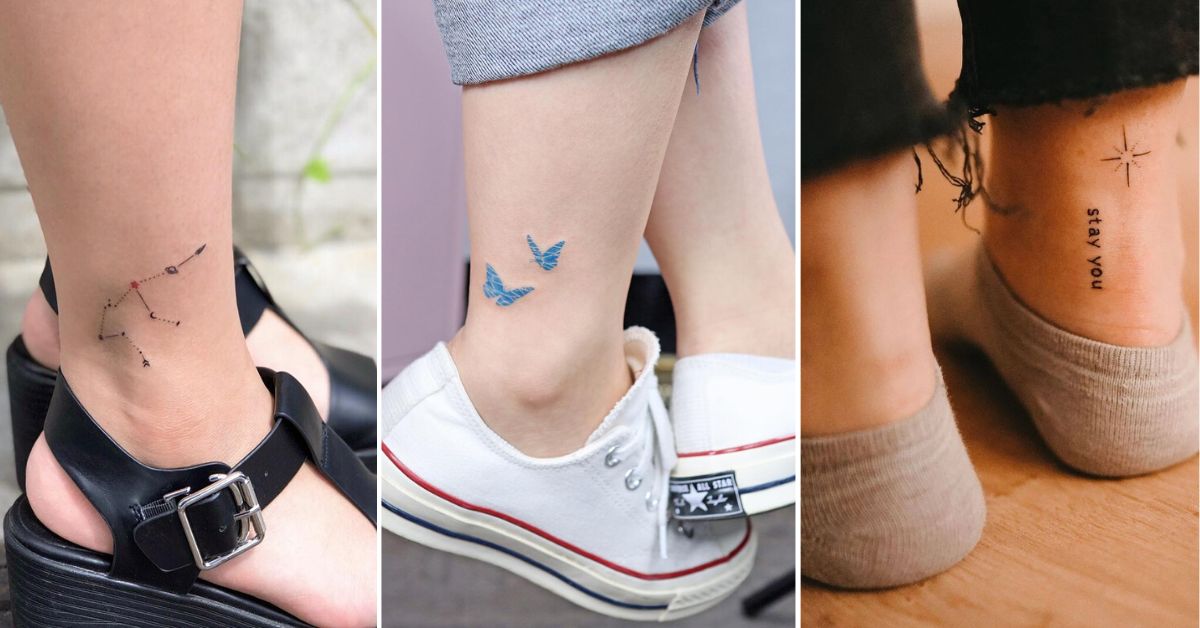 7 tatuajes pequeños y femeninos para llevar en los tobillos