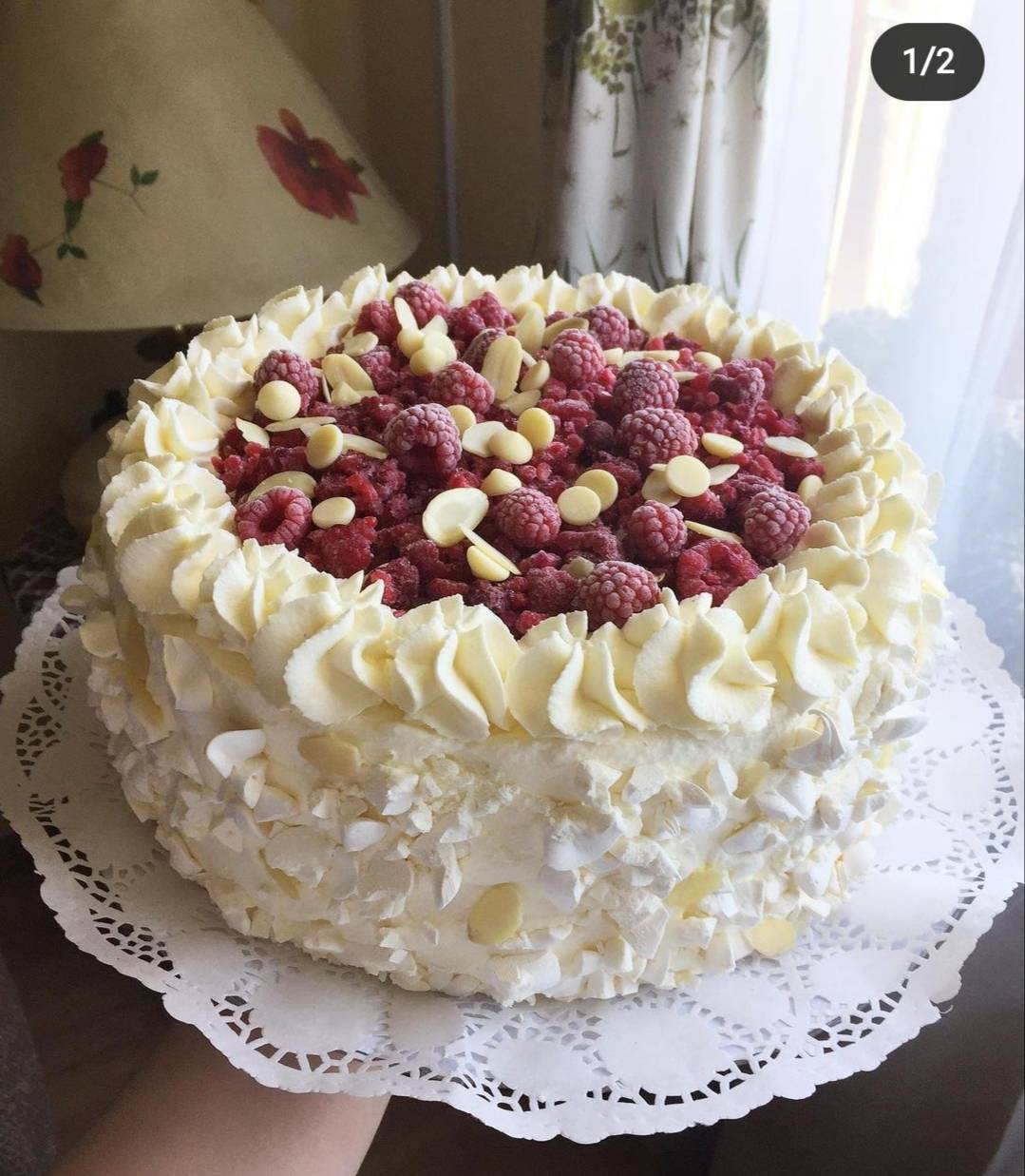 Deliciosa!Receta de torta de merengue y frambuesa