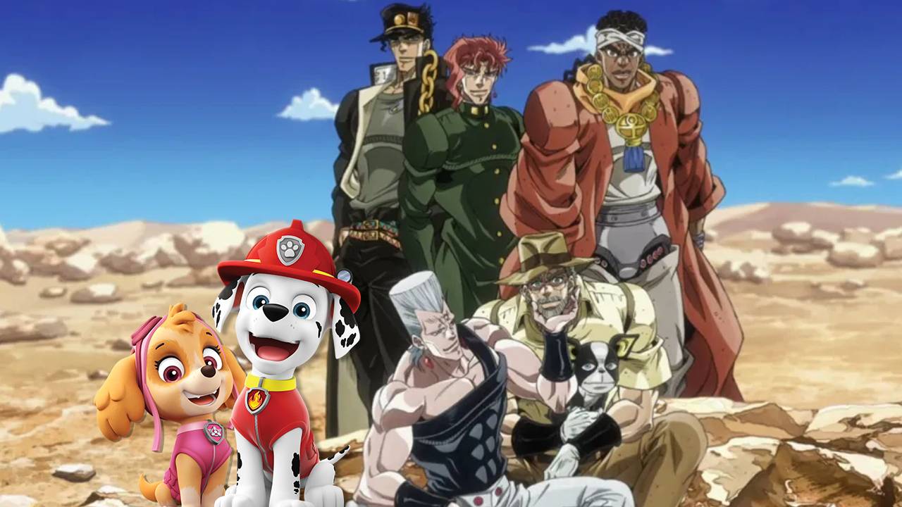 E patrulha canina fazendo jojo reference?