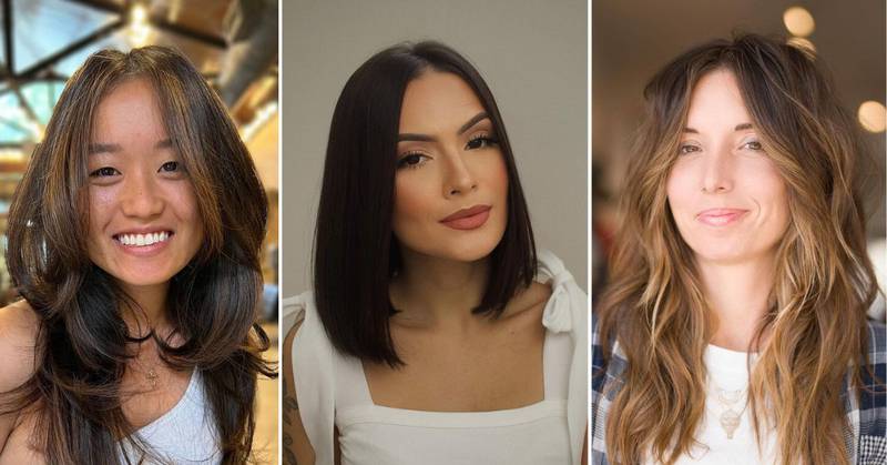 Cortes de cabelo longo para rostos redondos: os 4 estilos que te deixarão  fabulosa – Nova Mulher