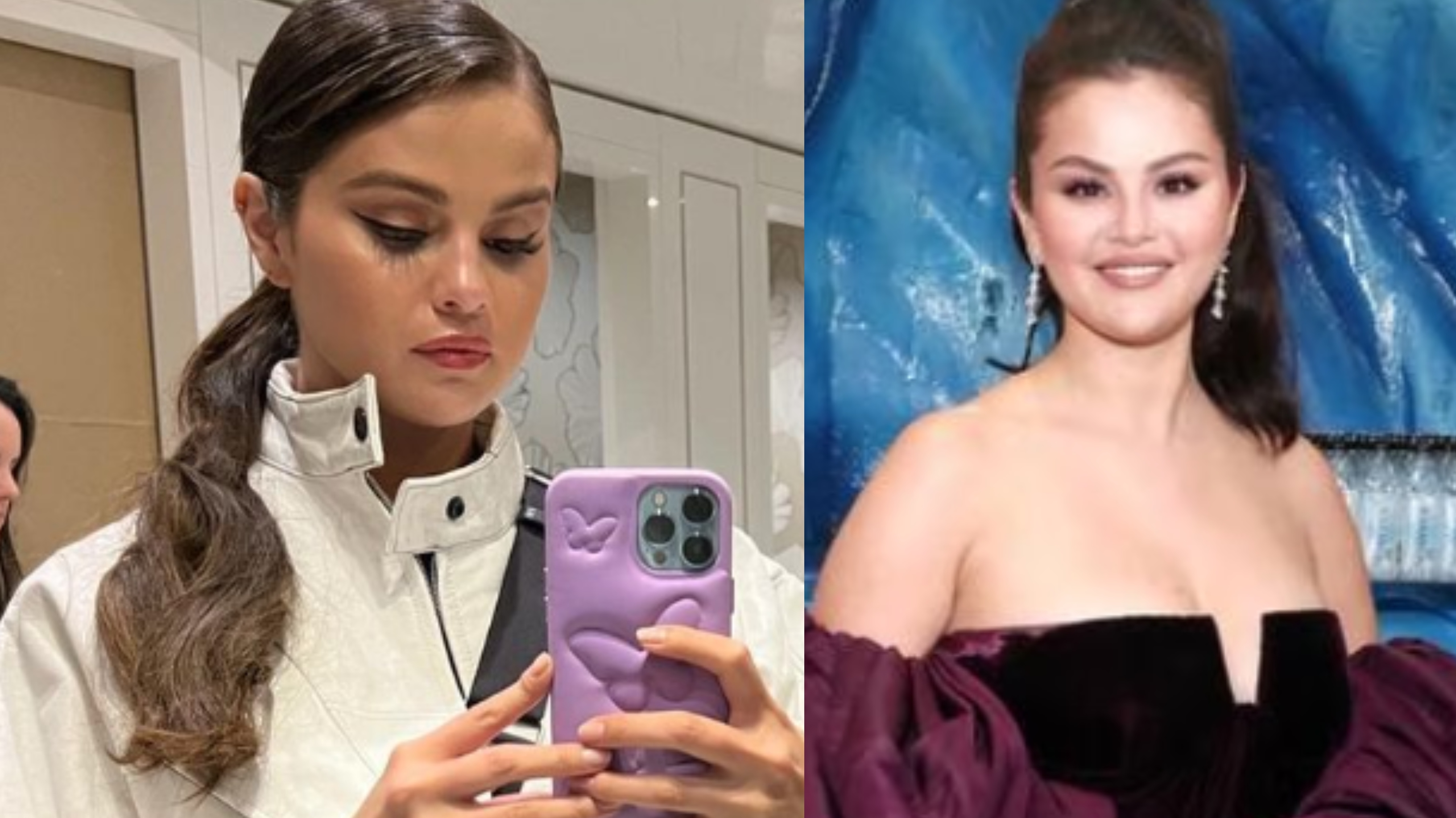 Selena Gomez revive su vestido plateado en una foto con Cara