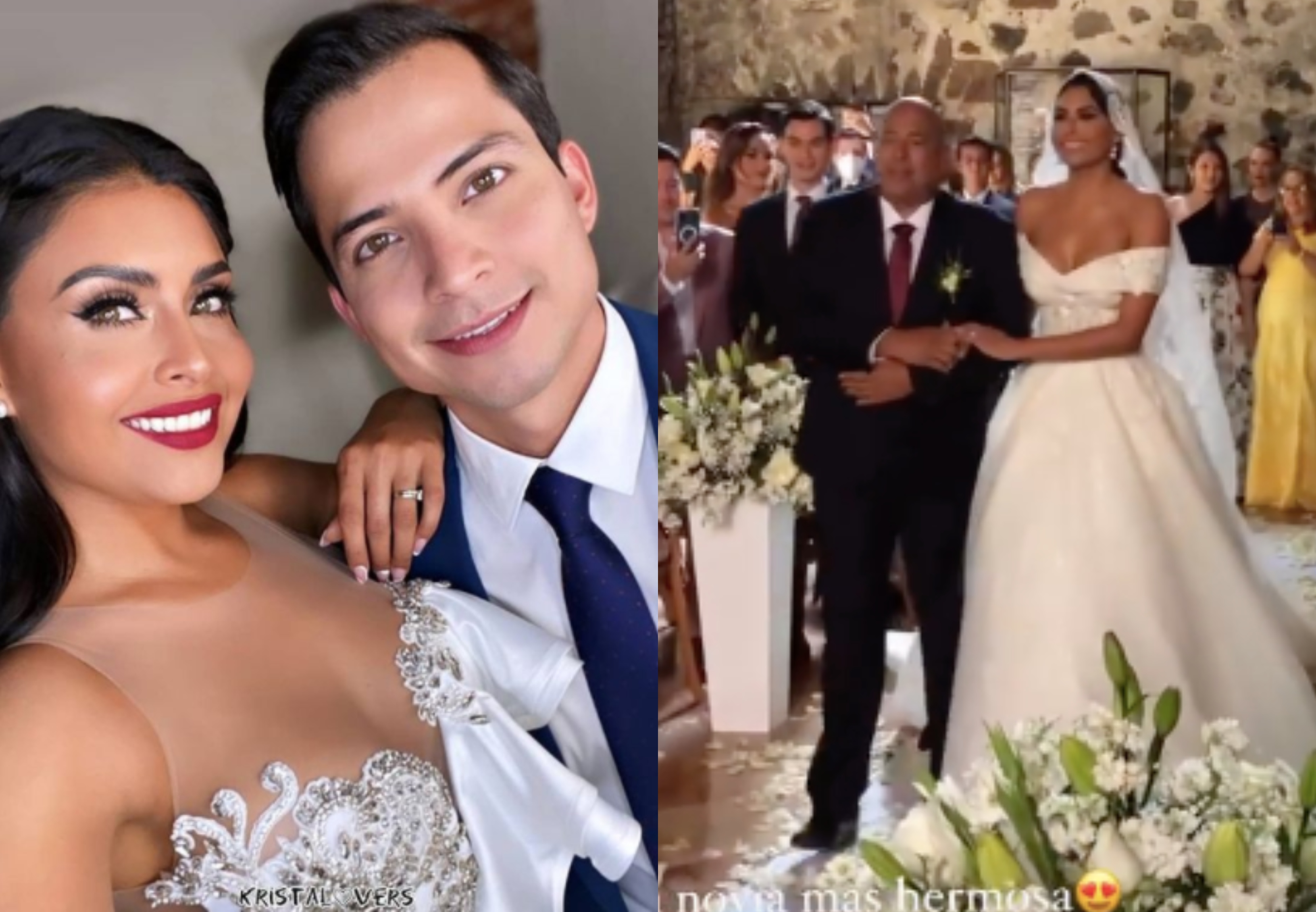 FOTOS. Kristal Silva vestida de novia primeras imágenes casada con Luis  Ángel | Periódico AM