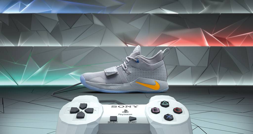 sneakers de Playstation hechos por Nike los 90's