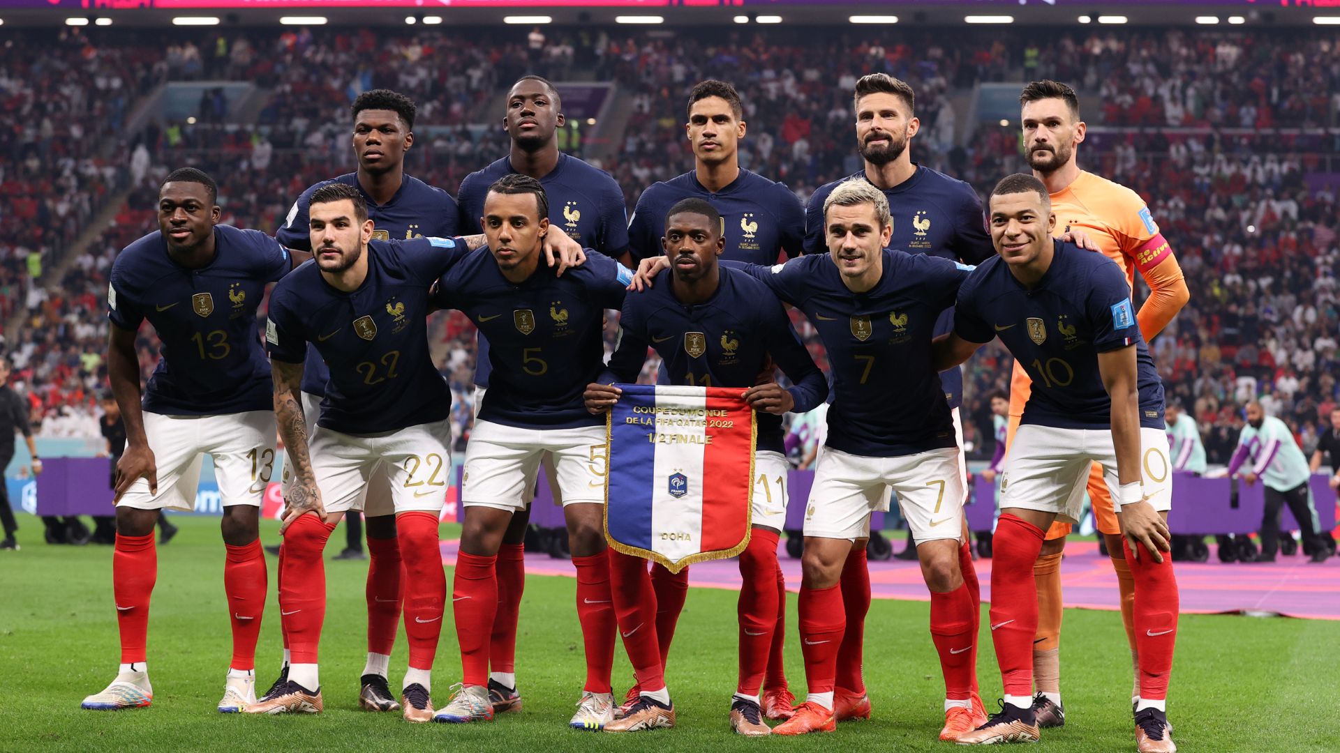 Jugadores de la selección francia