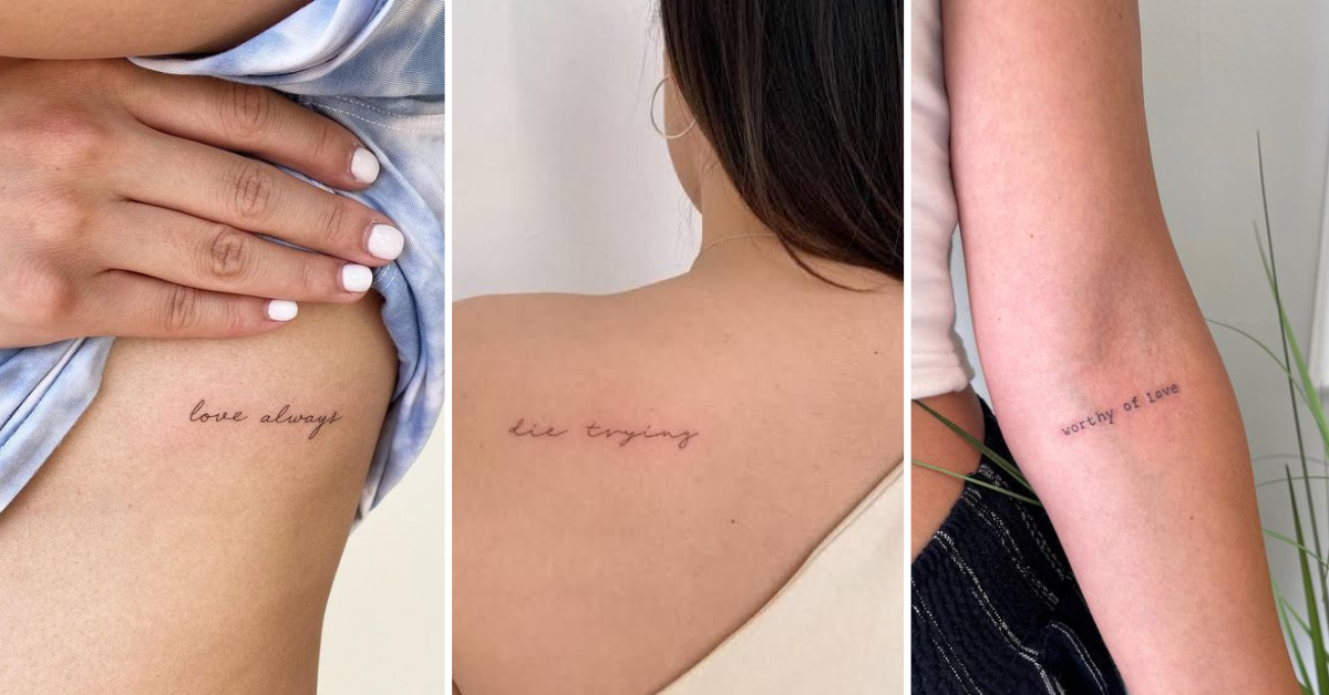 7 poderosas frases para tatuajes de mujer que te inspirarán a diario