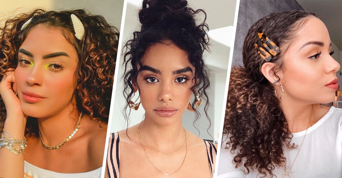 Peinados fáciles para cabellos curly ideales para ir a trabajar – Nueva  Mujer