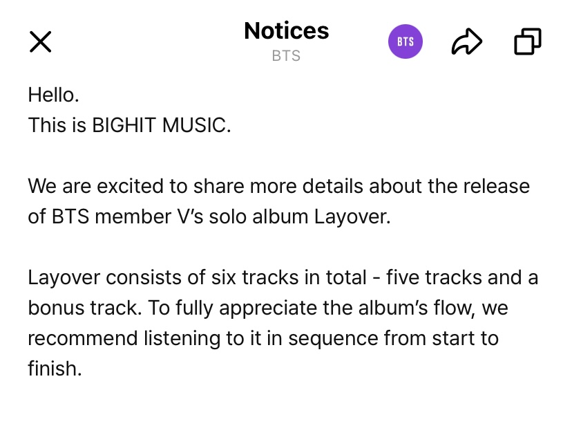 BTS Charts & Translations on X: V's solo album “Layover” is available to  pre-save on Spotify!   / X