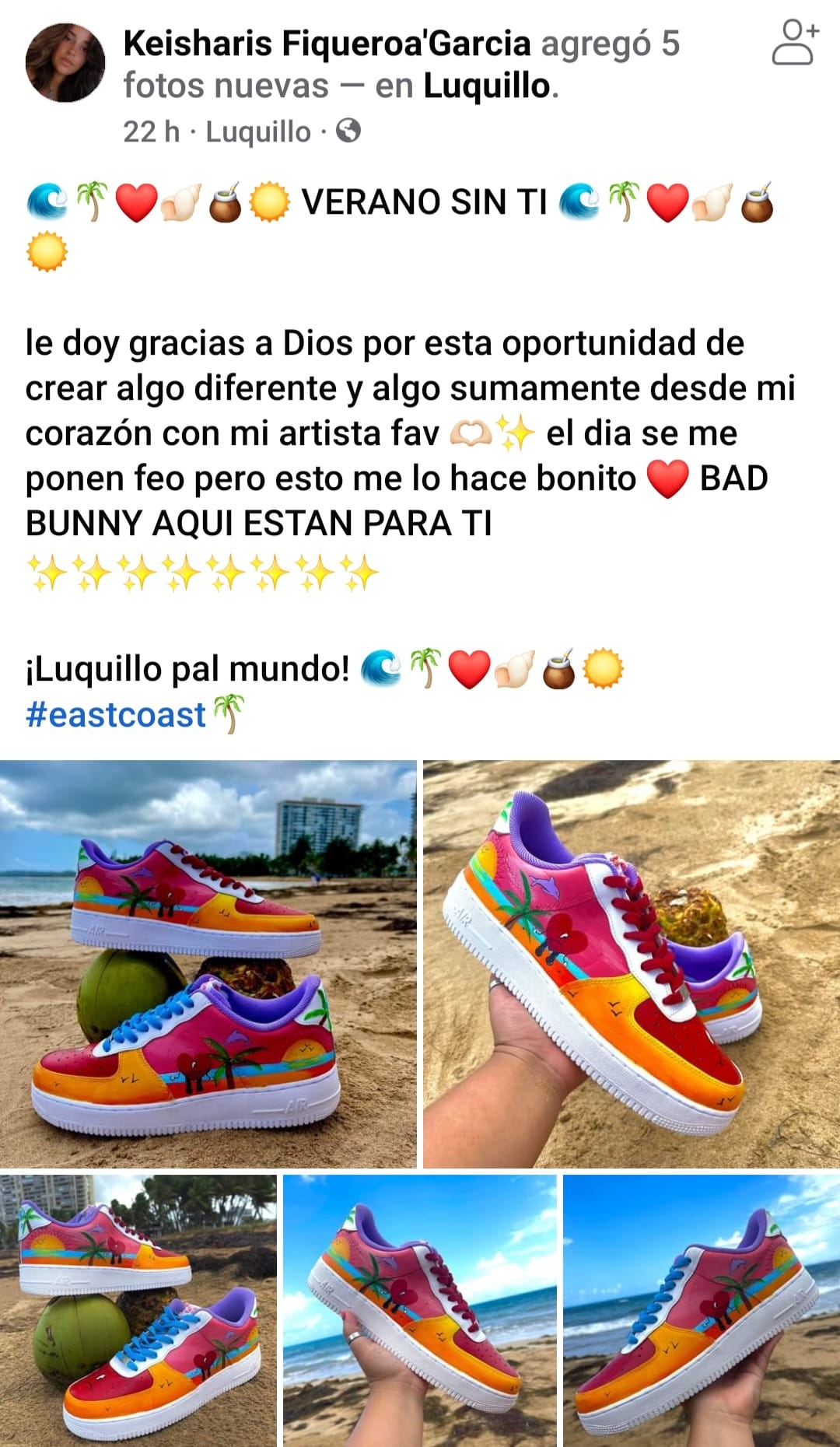 Joven busca llamar la atención de Bad Bunny y pinta tennis inspirados en su  disco – Metro Puerto Rico