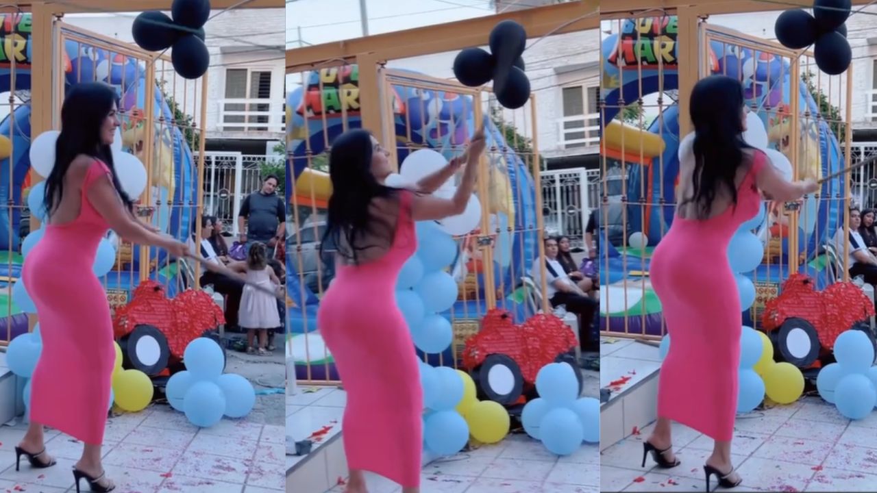 TikTok viral: Madrina se roba la atención en fiesta infantil por vestido  ajustado | Video – Publimetro México