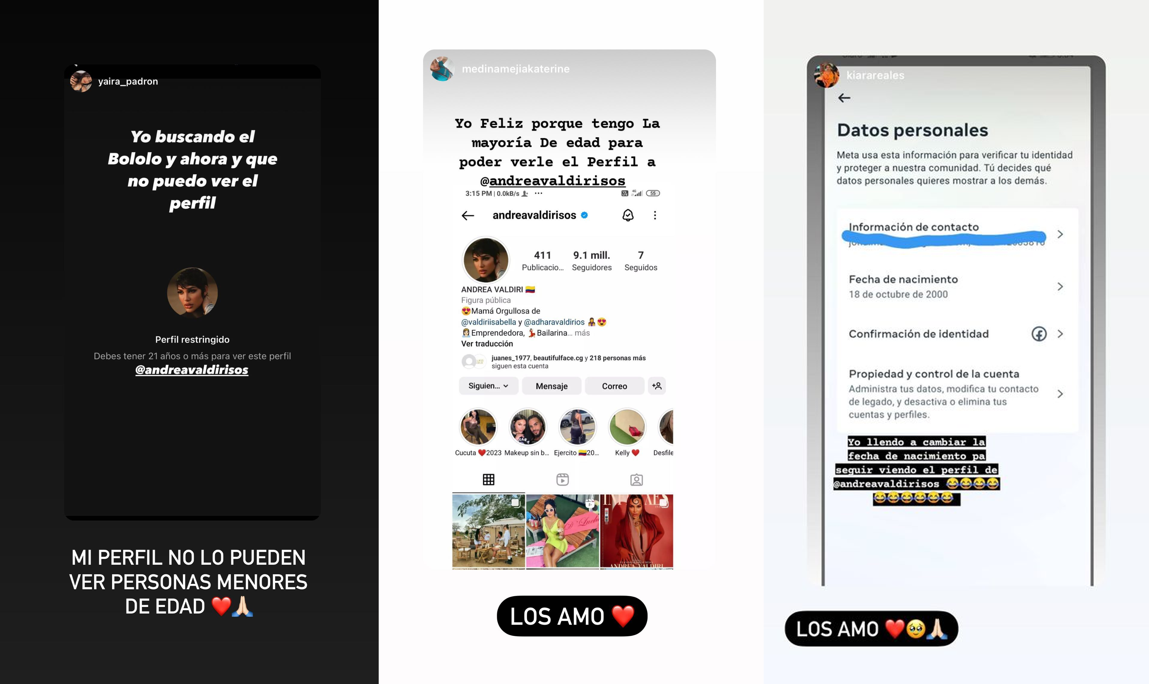 Instagram puso a sufrir a Andrea Valdiri con la restricción que le impuso –  Publimetro Colombia