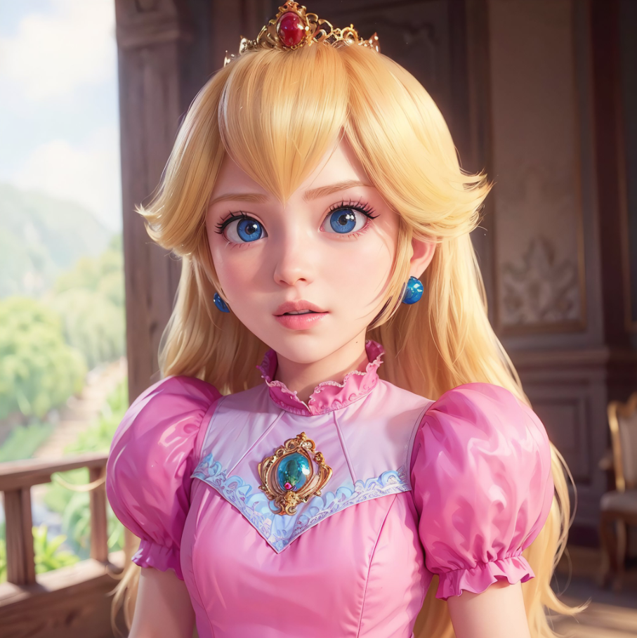 Así se vería la Princesa Peach de Mario Bros en la vida real, según la IA