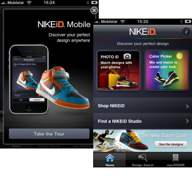 Diseña zapatillas Nike usando iPhone –