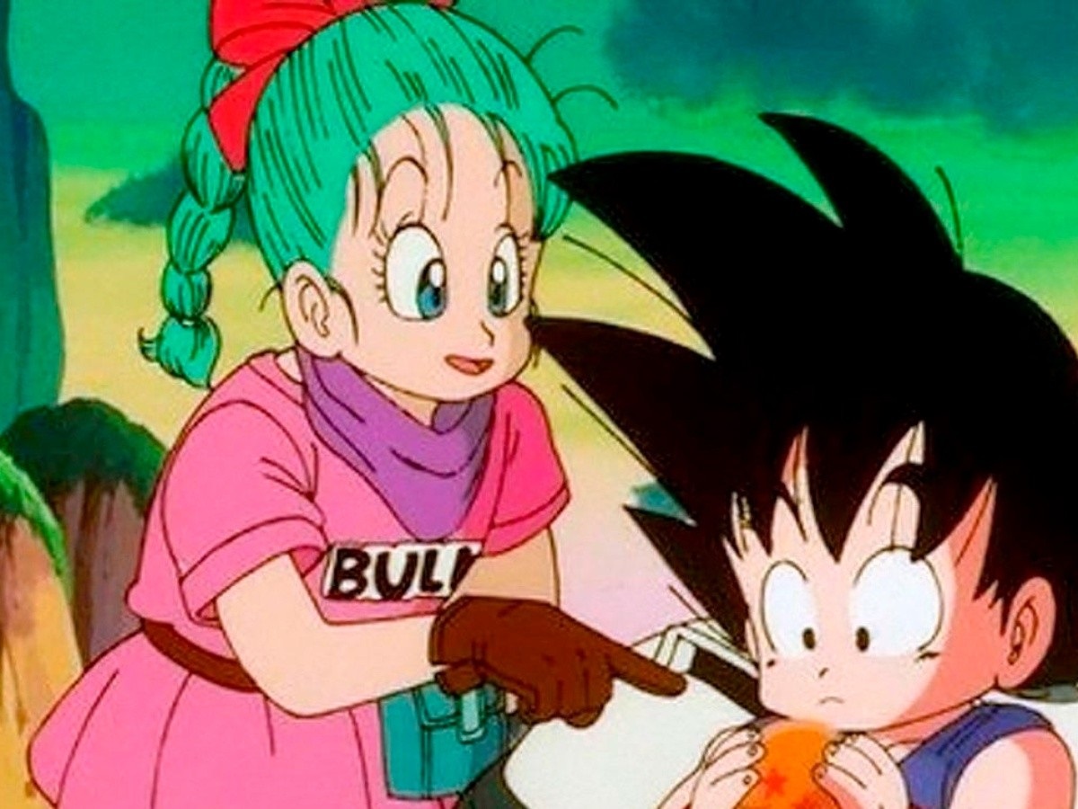 Goku y bulma mejores amigos