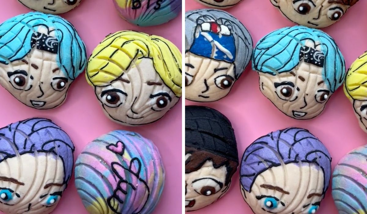 BTSconchas BTSconchas, panecillos de tipo mexicano con los integrantes de BTS.
