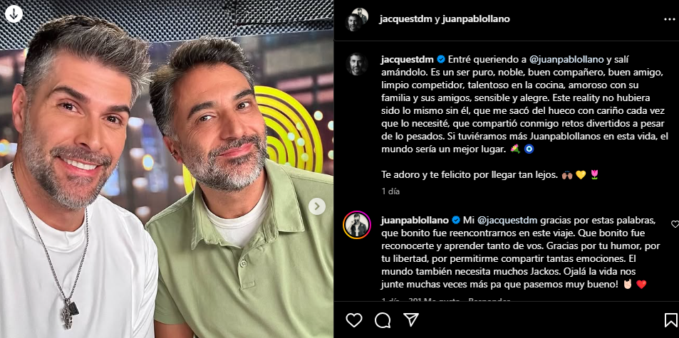 Jacko se sinceró sobre sus sentimientos hacia Juan Pablo Llano – Publimetro  Colombia