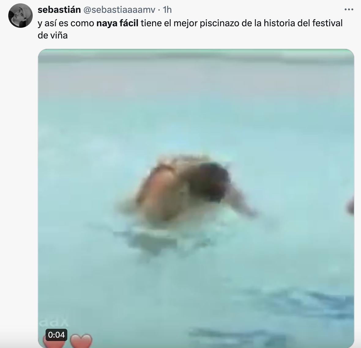 Las bonitas no sabemos nadar”: Piscinazo de Naya Fácil como sacó aplausos  en las redes sociales – Publimetro Chile