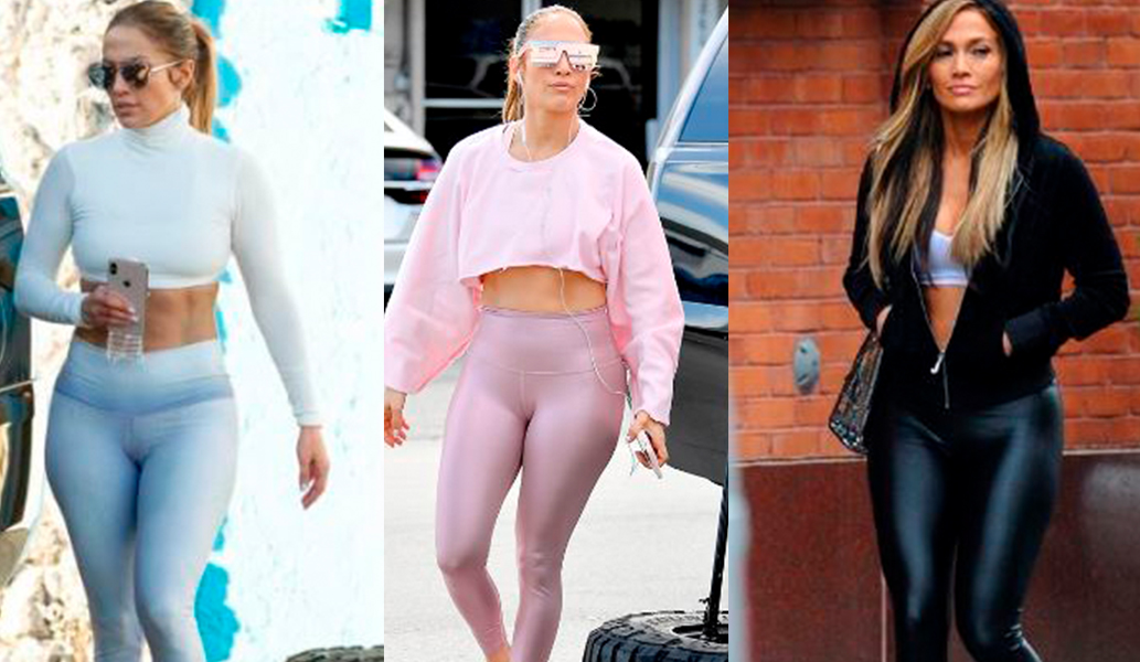 Jennifer Lopez impone tendencias con leggins metalizados