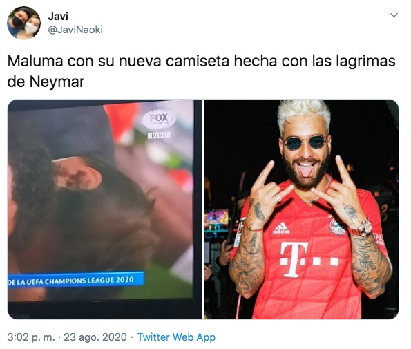 Maluma con discount camiseta del bayern