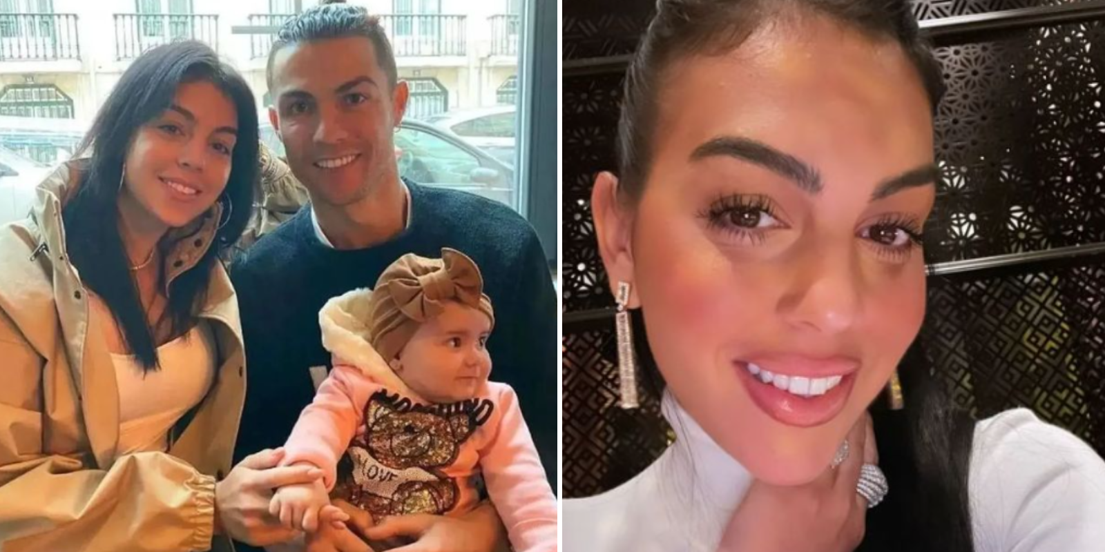 Imágenes del día: el carísimo babero de Dior de la hija pequeña de Georgina  Rodríguez y Cristiano Ronaldo