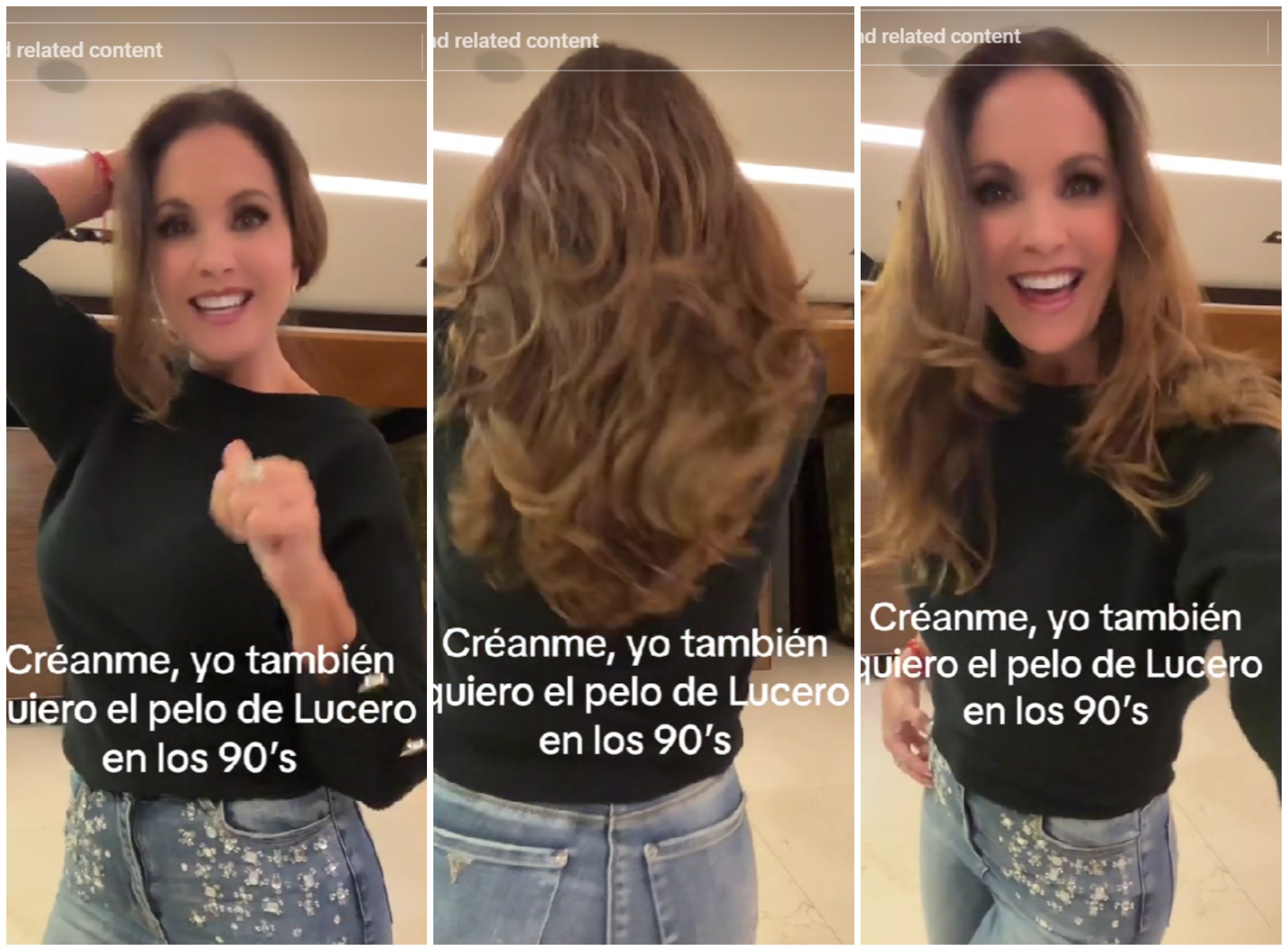 Viral TikTok: cabello de Lucero en los 90 – Publimetro México