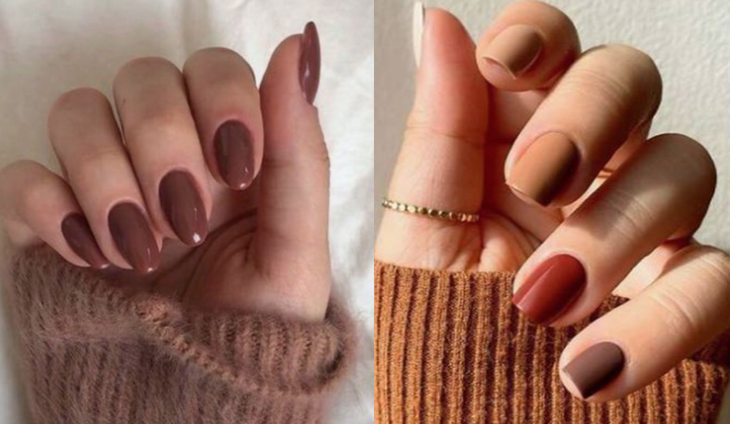 Diseños de uñas cortas con tonos café para lograr un look elegante y  delicado – Nueva Mujer