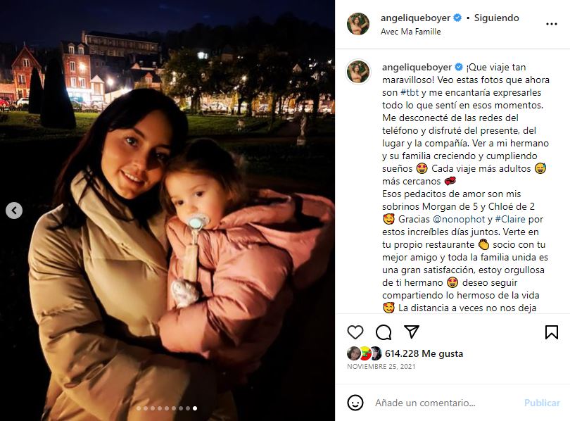 Angelique Boyer compartió fotos con sus sobrinos y familia en Francia, Univision Famosos