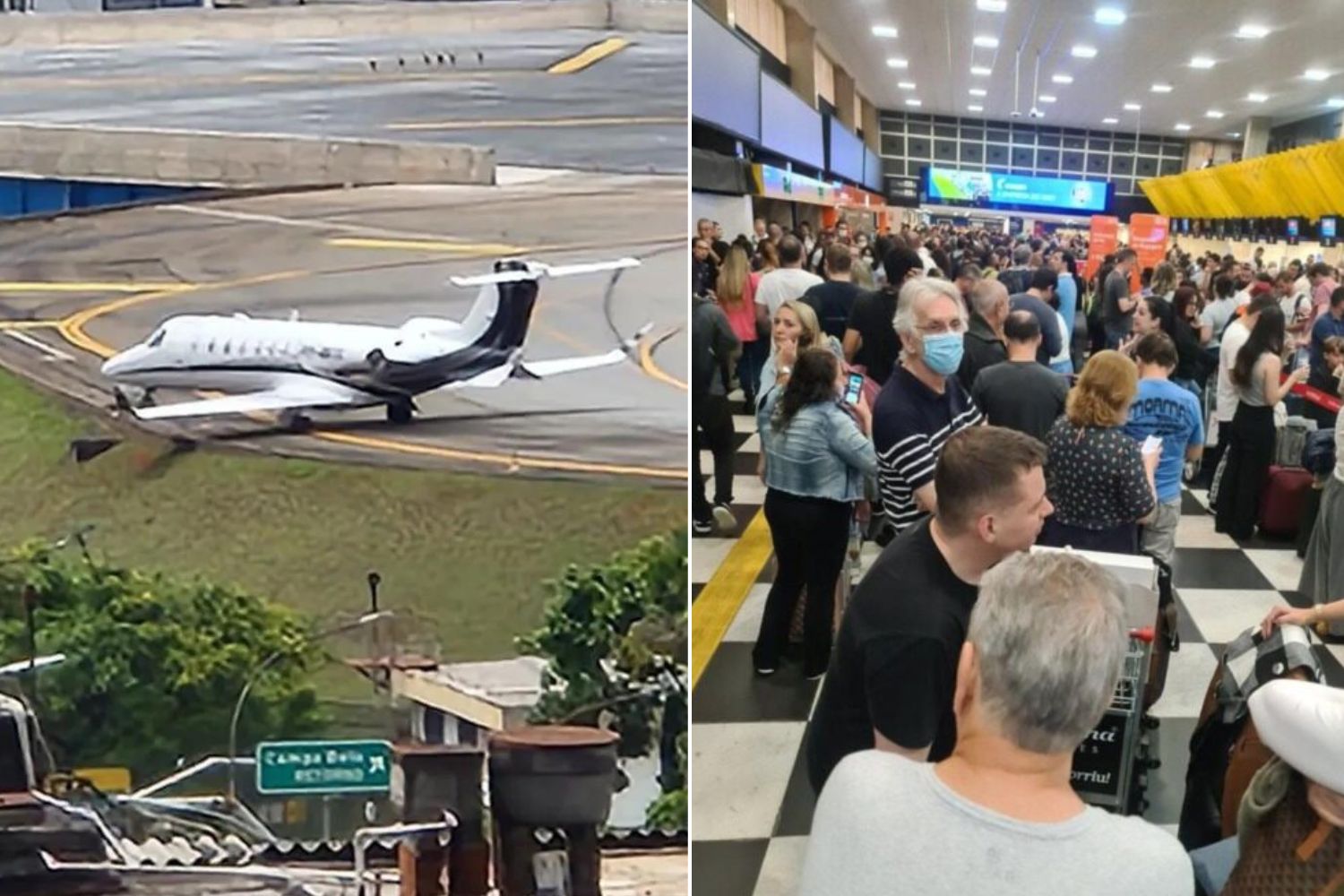 Problema em avião da Gol fecha pista do aeroporto de Congonhas
