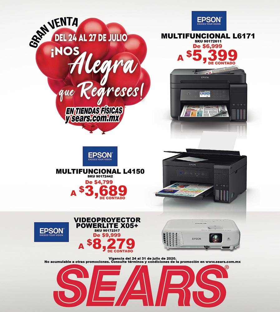 Anuncio Sears edición CDMX del 24 de Julio del 2020, Página 21
