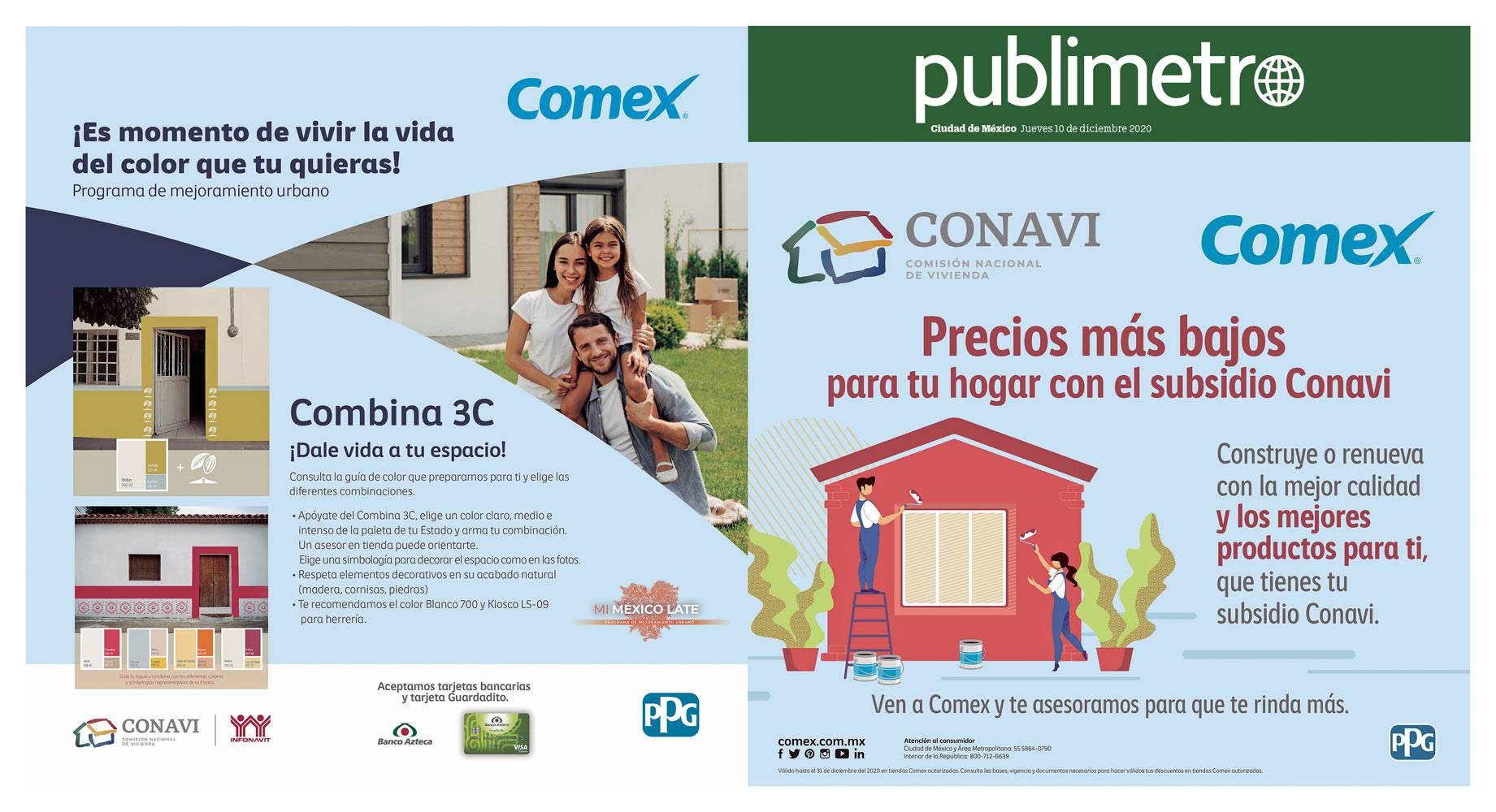 Anuncio Comex edición CDMX del 10 de Diciembre del 2020, Página 1