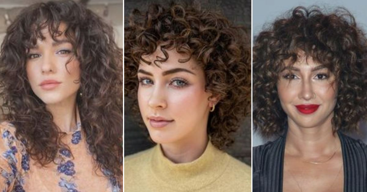 Cortes de cabelo cacheado para mulheres de 40 a 50 anos: 5 estilos