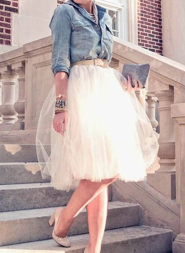 Atuendos fashion con faldas tul para lucir frescas y rejuvenecidas en el – Nueva Mujer