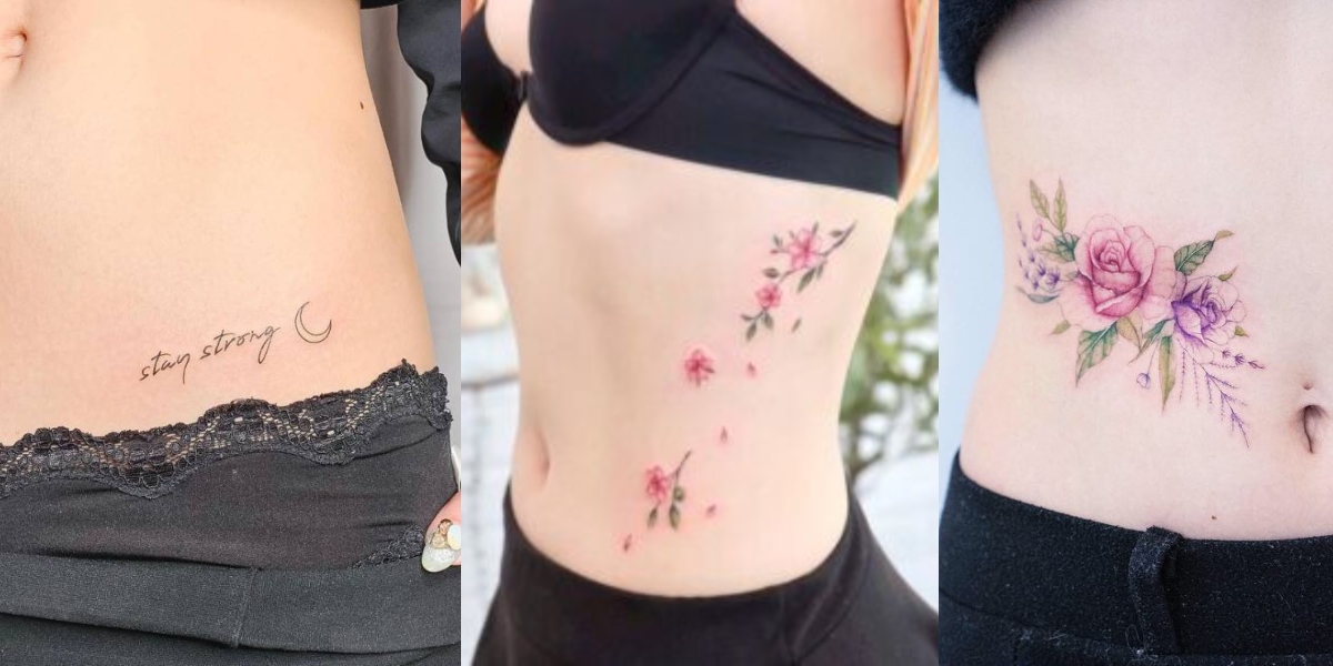 Tatuajes en el abdomen femeninos y delicados para la mujer sensual