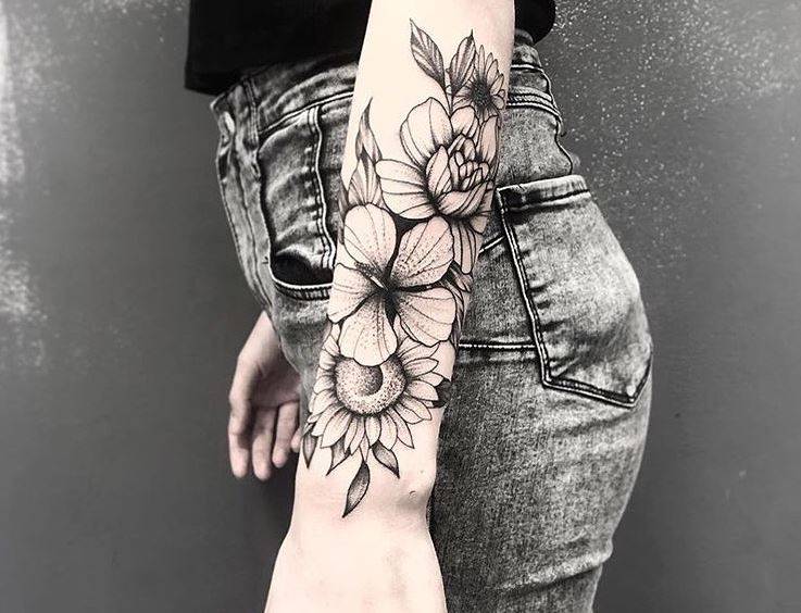 Tatuajes de girasoles para mujeres que quieren recibir buenas energías