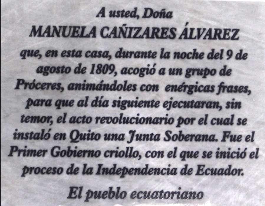 Manuela Cañizares, el referente de la mujer ecuatoriana 